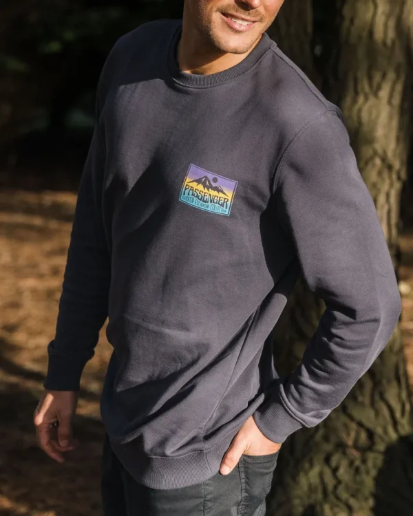 Outlet Passenger Grounded Organic Cotton Sweatshirt Charcoal