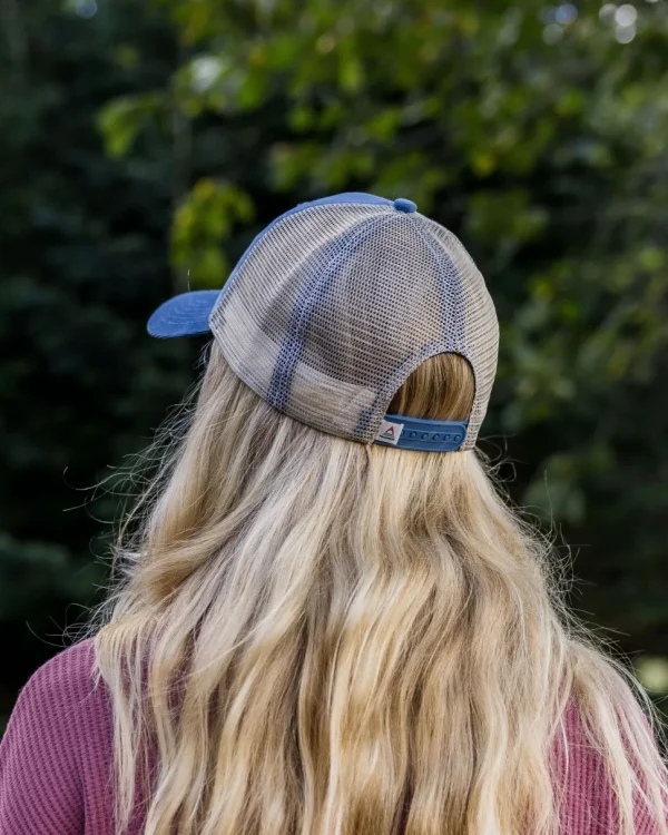 Fashion Floris van Bommel Harbour Cord Snapback Cap Washed Blue
