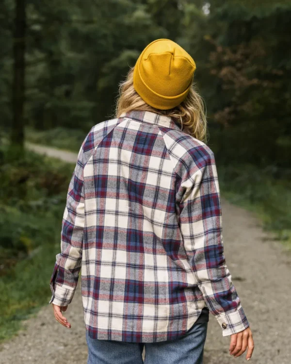 Sale Passenger Harmony Organic Cotton Check Shirt Vintage White