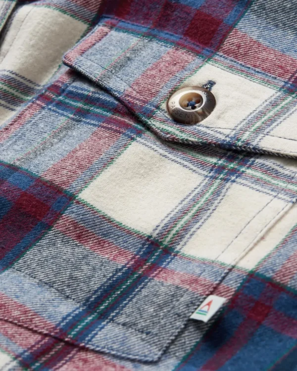 Sale Passenger Harmony Organic Cotton Check Shirt Vintage White