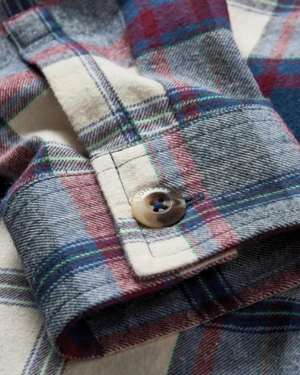 Sale Passenger Harmony Organic Cotton Check Shirt Vintage White