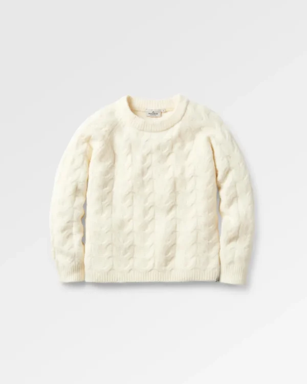 Clearance Passenger Harvest Recycled Knitted Jumper Marshmallow