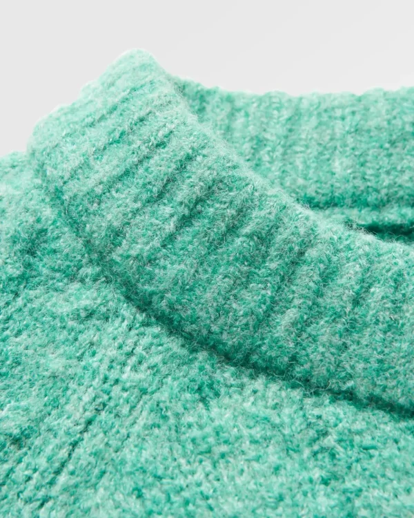 New Passenger Harvest Recycled Knitted Jumper Green Spruce