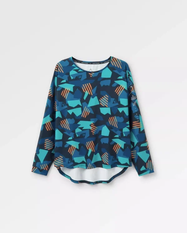 New Passenger Hatha Recycled Active Top Deep Navy Camo
