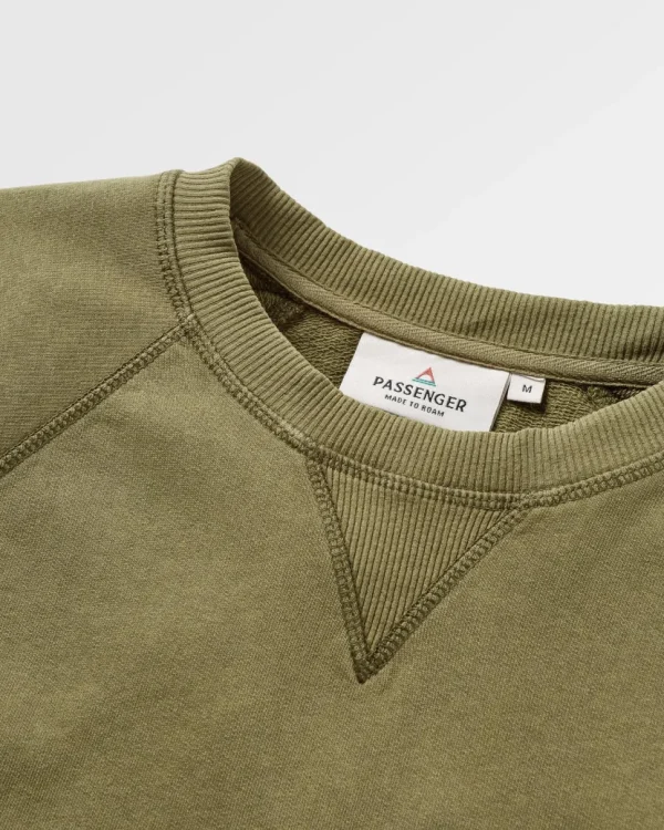 Flash Sale Passenger Heritage Recycled Cotton Sweatshirt Khaki