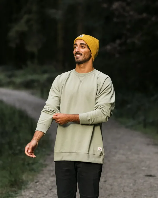 Outlet Passenger Heritage Recycled Cotton Sweatshirt Pistachio
