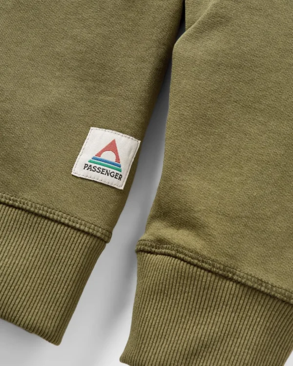Flash Sale Passenger Heritage Recycled Cotton Sweatshirt Khaki