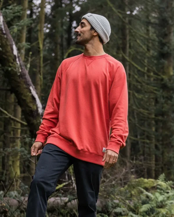Sale Passenger Heritage Recycled Cotton Sweatshirt Cardinal