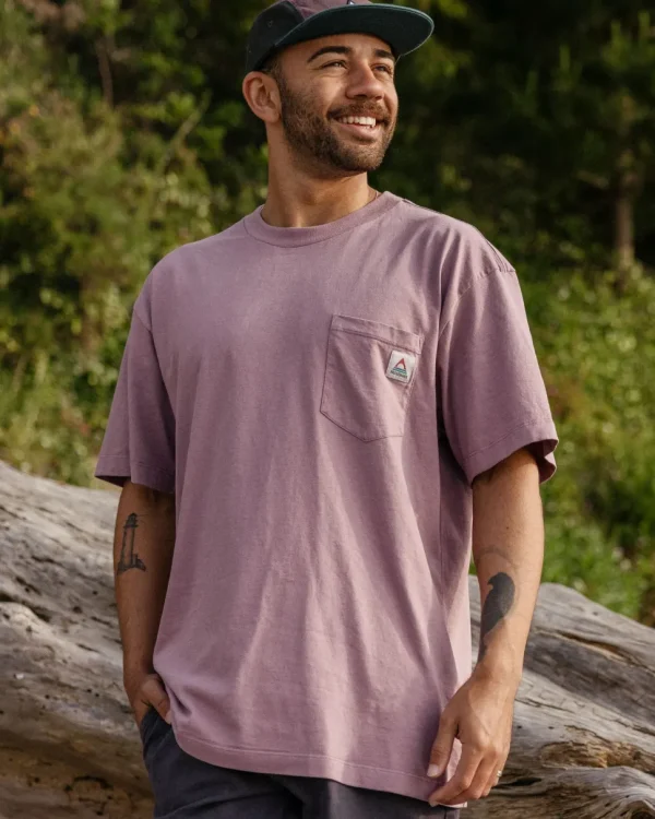 Cheap Passenger Heritage Recycled Relaxed Fit T-Shirt Grape