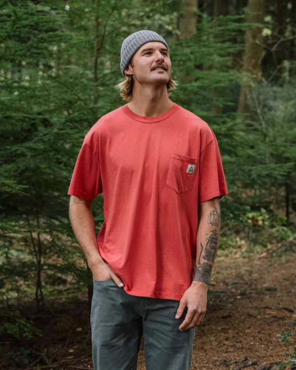 Sale Passenger Heritage Recycled Relaxed Fit T-Shirt Cardinal