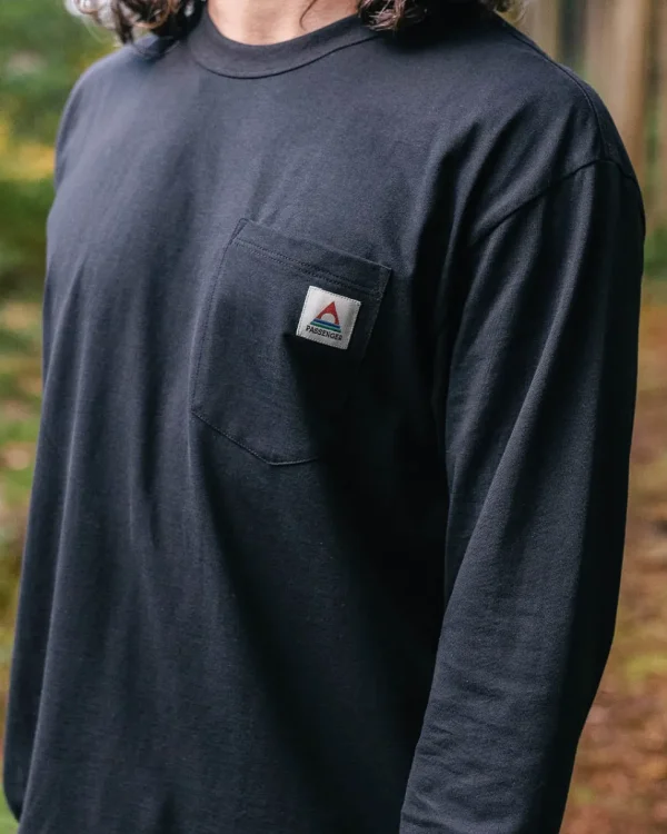 Best Passenger Heritage Recycled Relaxed Fit LS T-Shirt Black