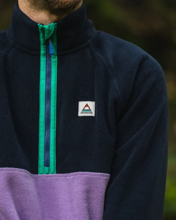 Cheap Floris van Bommel Highland Recycled Polartec® Fleece Lilac/ Deep Navy