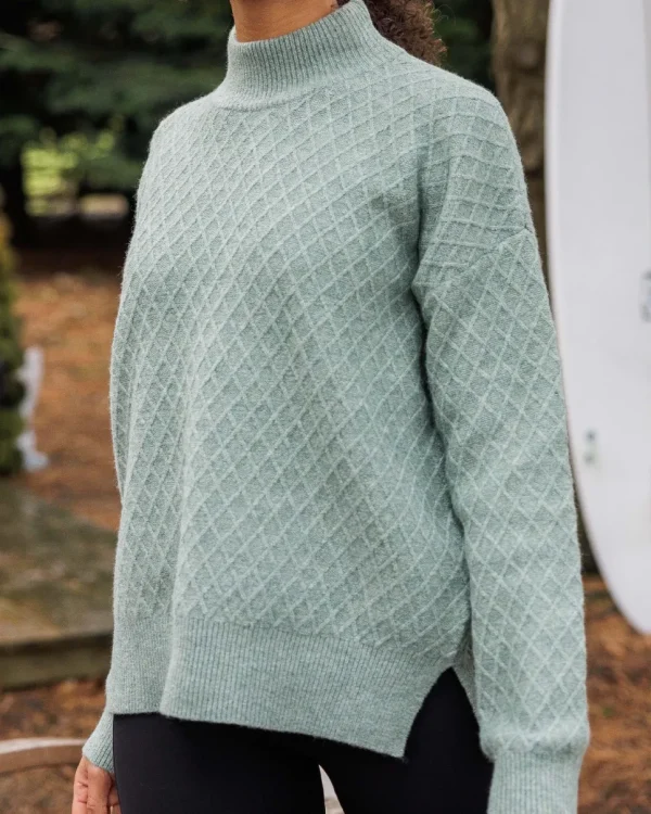 Flash Sale Passenger Hinterland Recycled Knitted Jumper Pistachio