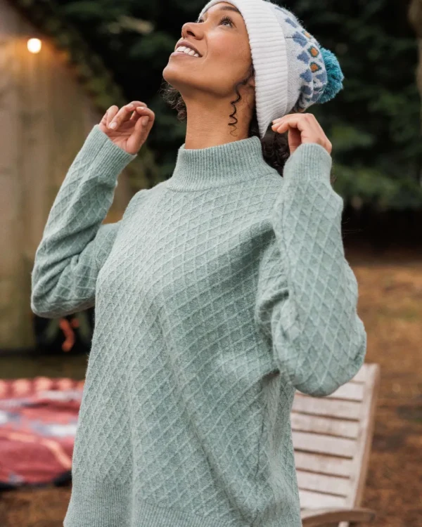 Flash Sale Passenger Hinterland Recycled Knitted Jumper Pistachio