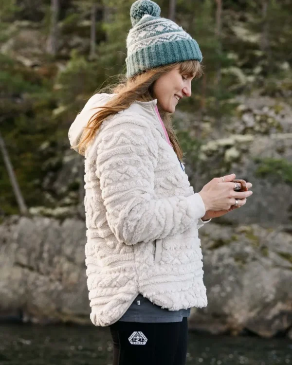 Best Passenger Holistic Sherpa Hooded Fleece Vintage White