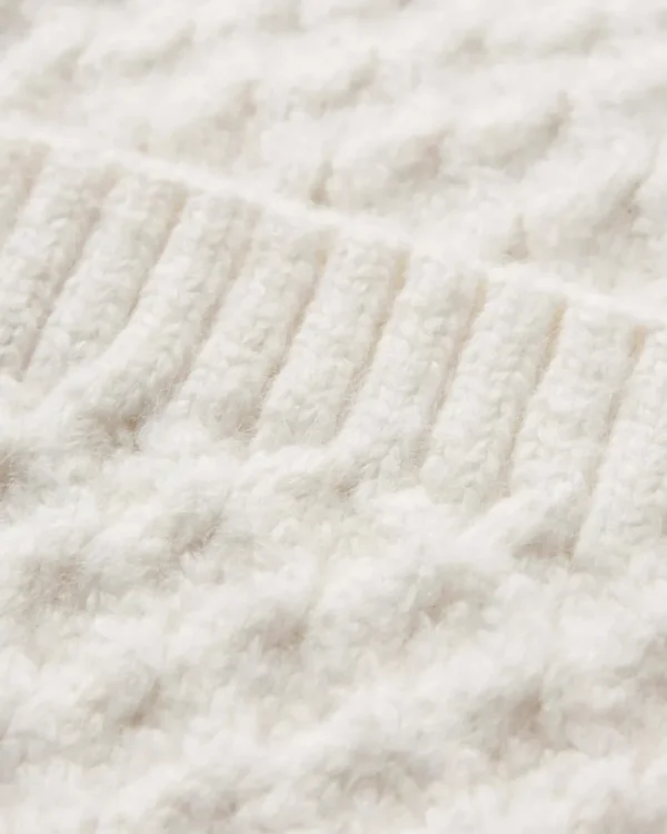 Shop Passenger Homey Recycled Knitted Cable Cardigan Off White