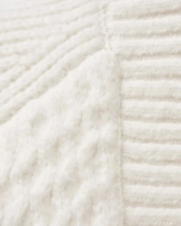Shop Passenger Homey Recycled Knitted Cable Cardigan Off White