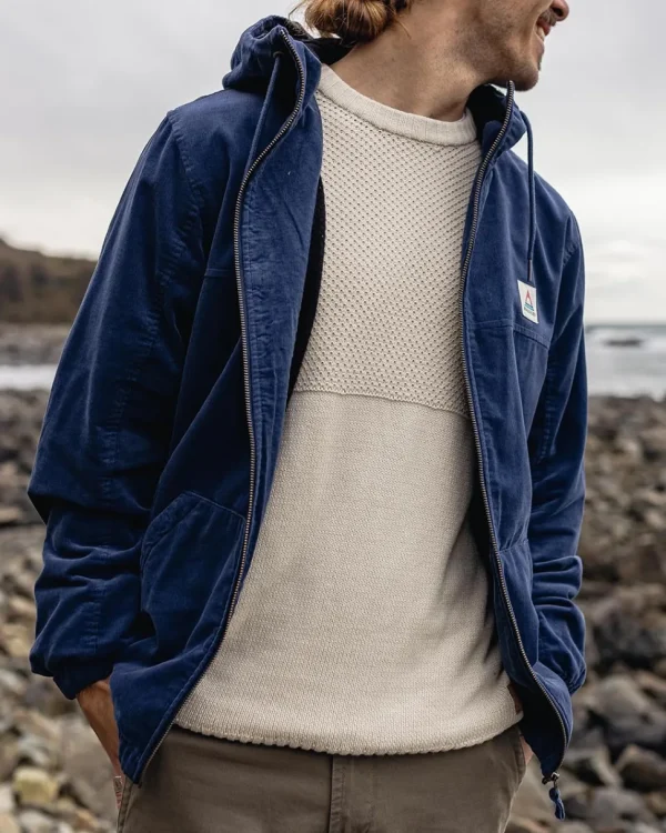 Outlet Floris van Bommel Horizon Cord Jacket Dark Denim