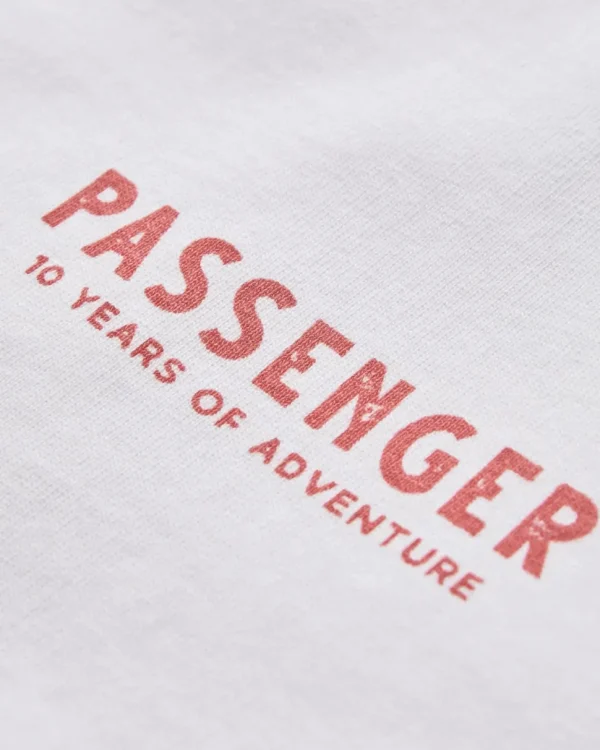 Outlet Passenger Icon Recycled Cotton T-Shirt White