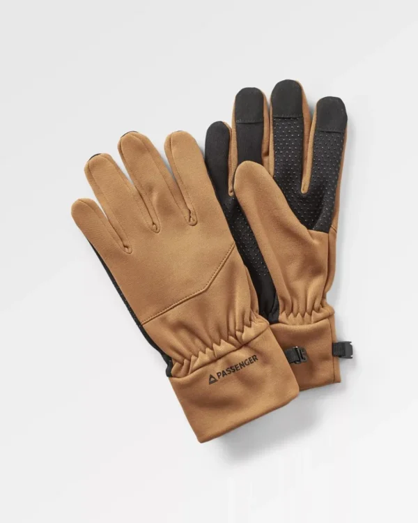 Best Passenger Jacks 2.0 Recycled Touch Screen Gloves Golden Brown