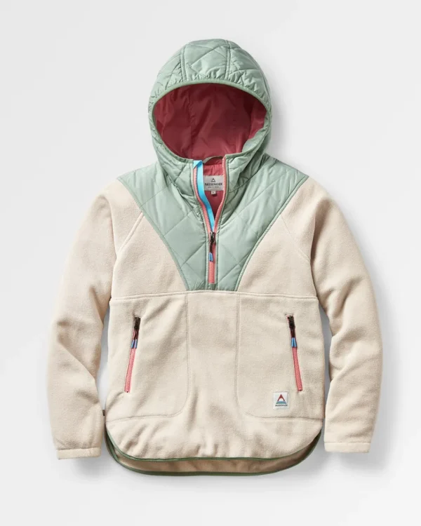 Best Sale Passenger Juana Recycled Polar Hooded Fleece Oatmeal