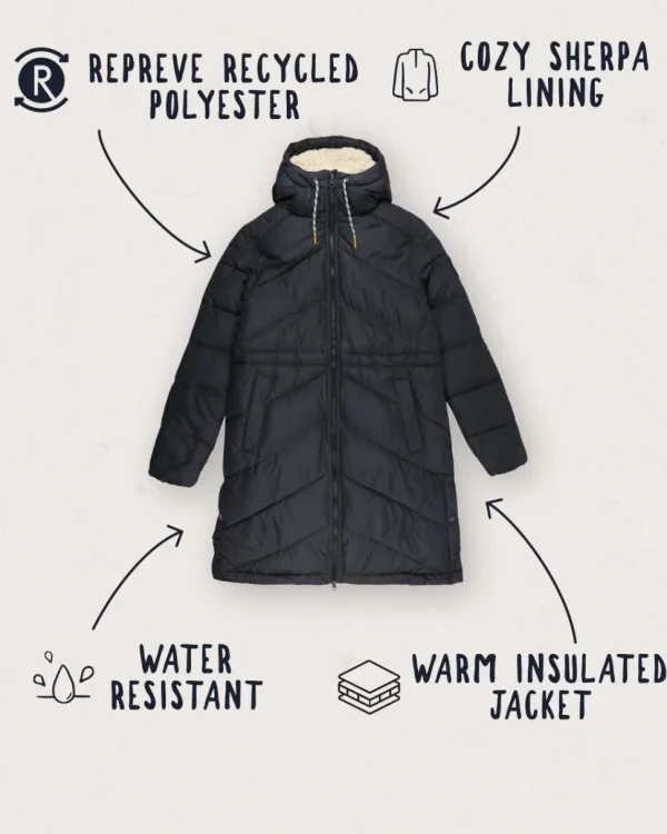Online Passenger Kinsey Recycled Jacket Black