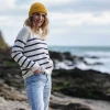 Shop Passenger Lakewood Knitted Jumper Off White Stripe