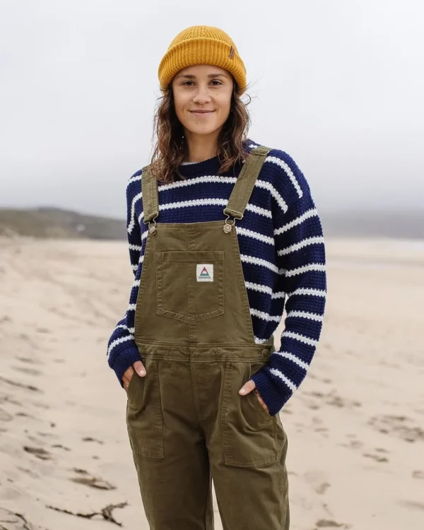 Best Sale Passenger Lakewood Organic Cotton Knitted Jumper Navy Stripe