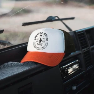 Discount Passenger Land Sea Snapback Trucker Cap Sunrise Orange