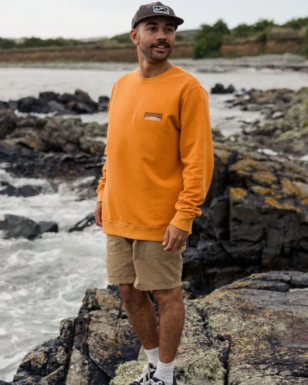 Store Passenger Lauca Recycled Cotton Sweatshirt Tangerine