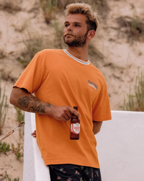 Store Floris van Bommel Lauca Recycled Relaxed Fit T-Shirt Tangerine