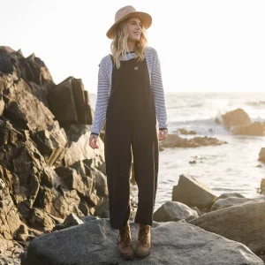 Shop Passenger Lazy Day Dungarees Charcoal (Woven)