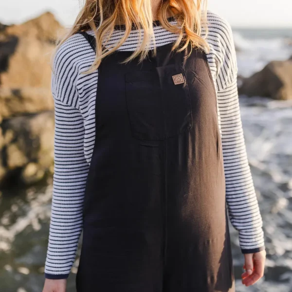 Shop Passenger Lazy Day Dungarees Charcoal (Woven)