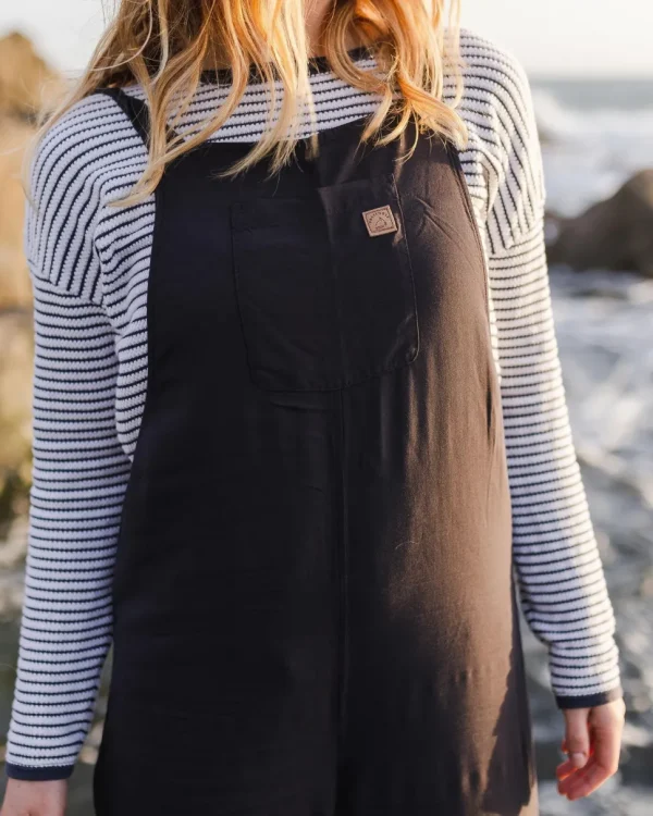 Sale Passenger Lazy Day Dungarees Faded Black