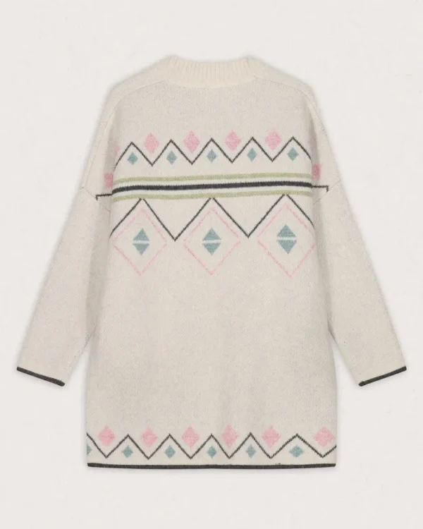 Sale Passenger Leif Recycled Yarn Cardigan Off White