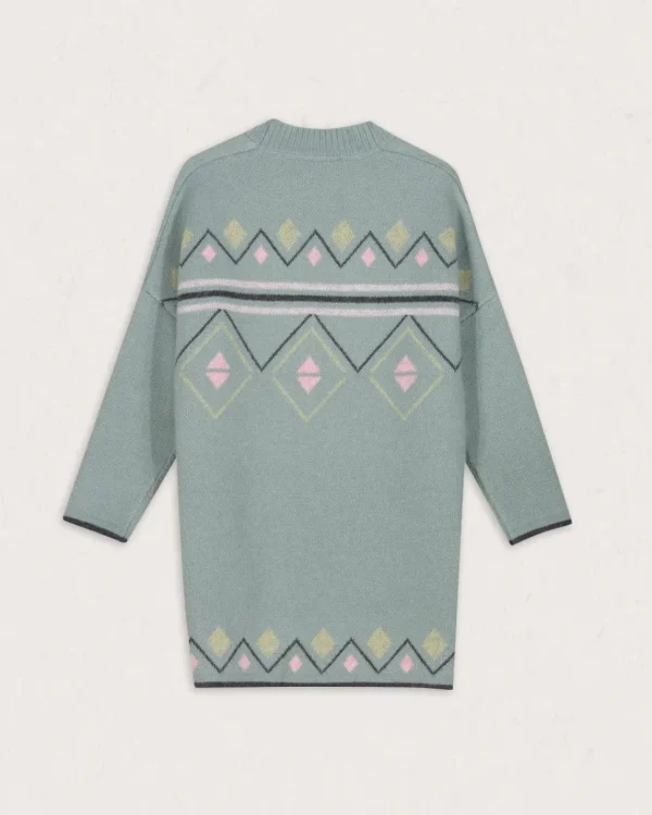 Store Passenger Leif Recycled Yarn Cardigan Pistachio
