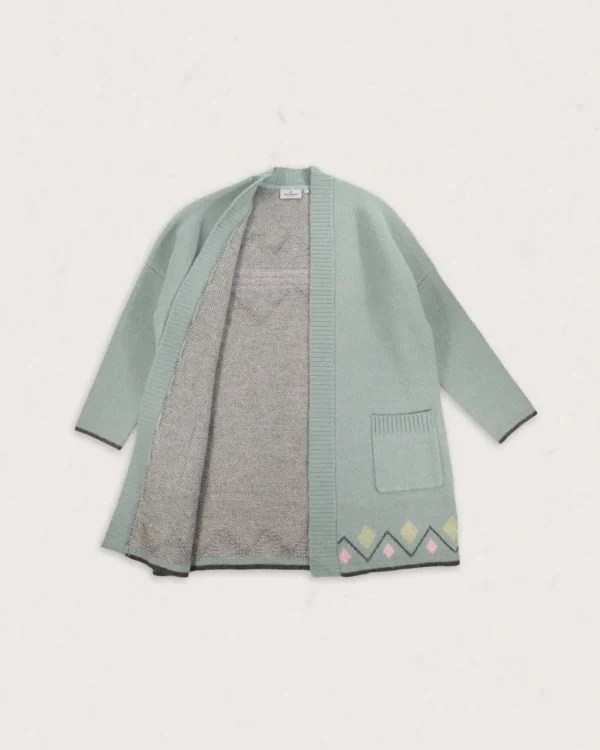 Store Passenger Leif Recycled Yarn Cardigan Pistachio