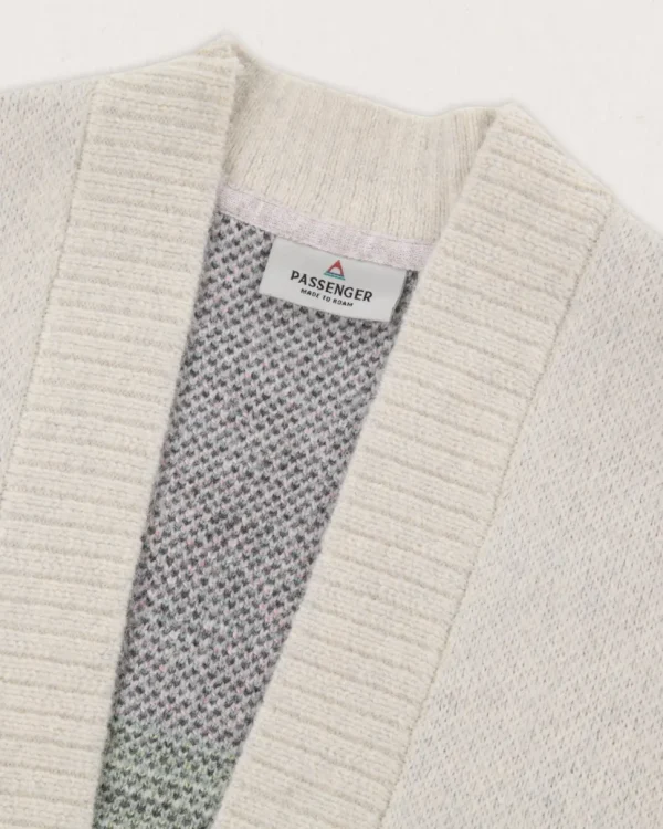 Sale Passenger Leif Recycled Yarn Cardigan Off White