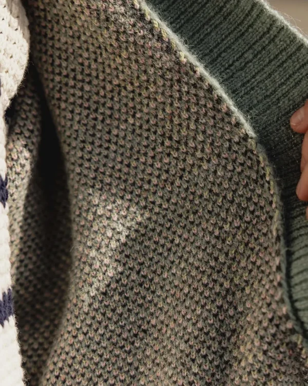 Store Passenger Leif Recycled Yarn Cardigan Pistachio