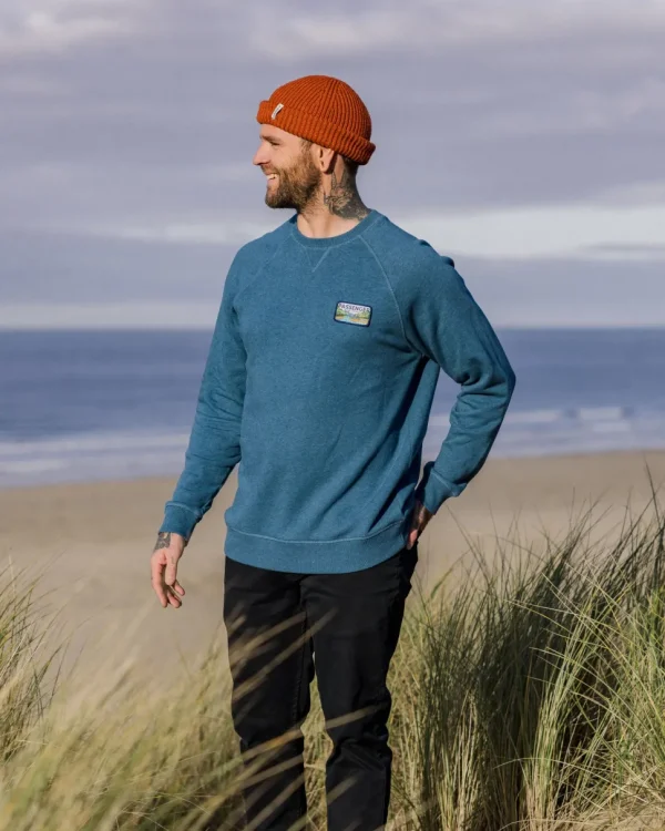 Discount Passenger Love The Wild Sweatshirt Blue Steel Marl
