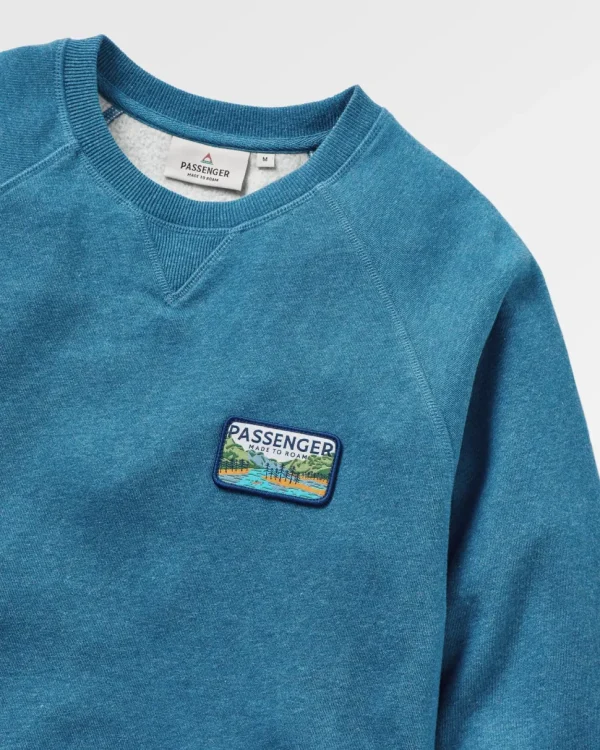 Discount Passenger Love The Wild Sweatshirt Blue Steel Marl