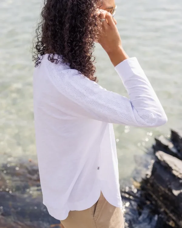 New Passenger Luna Oversized Recycled Cotton LS T-Shirt White