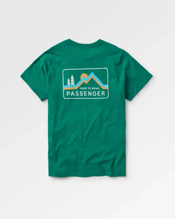 New Passenger Made To Roam Recycled Cotton T-Shirt Forest Green