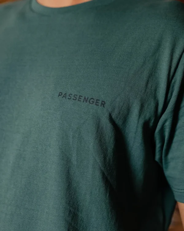 Shop Passenger Made To Roam Recycled Cotton T-Shirt Deep Ocean