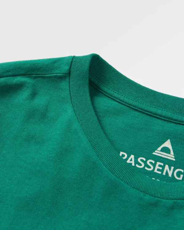 New Passenger Made To Roam Recycled Cotton T-Shirt Forest Green