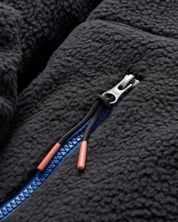 Fashion Passenger Maine 2.0 1/2 Zip Recycled Sherpa Fleece Black