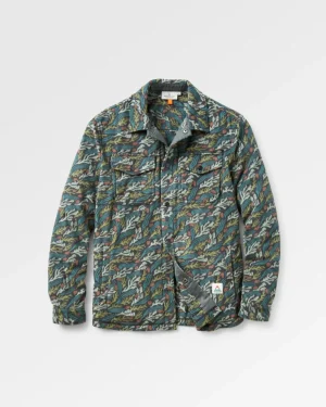 New Floris van Bommel Maple Recycled Polar Fleece Shirt Ocean Current Black