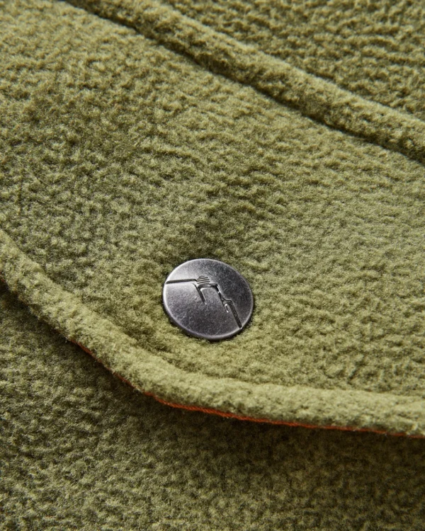 Hot Passenger Maple Recycled Polar Fleece Shirt Khaki