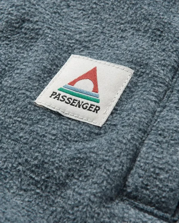 Discount Passenger Maple Recycled Polar Fleece Shirt Navy Marl