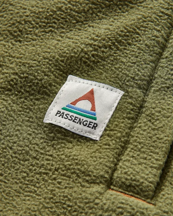 Hot Passenger Maple Recycled Polar Fleece Shirt Khaki